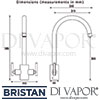 Bristan Artisan Kitchen Sink Mixer Tap Dimensions